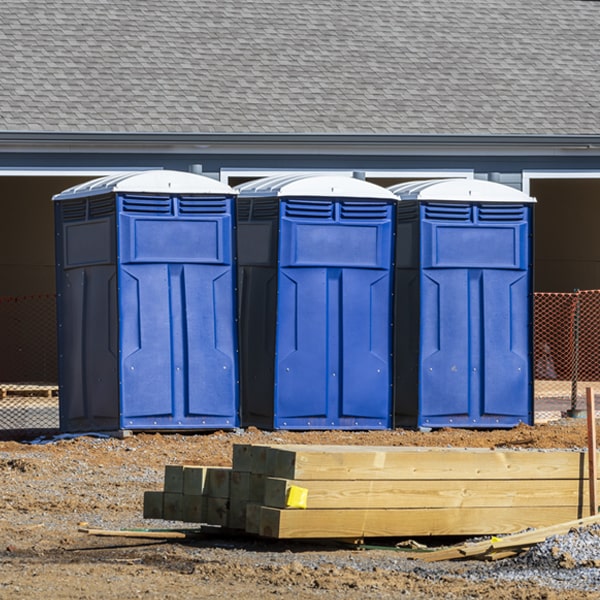 is there a specific order in which to place multiple portable restrooms in Wendell